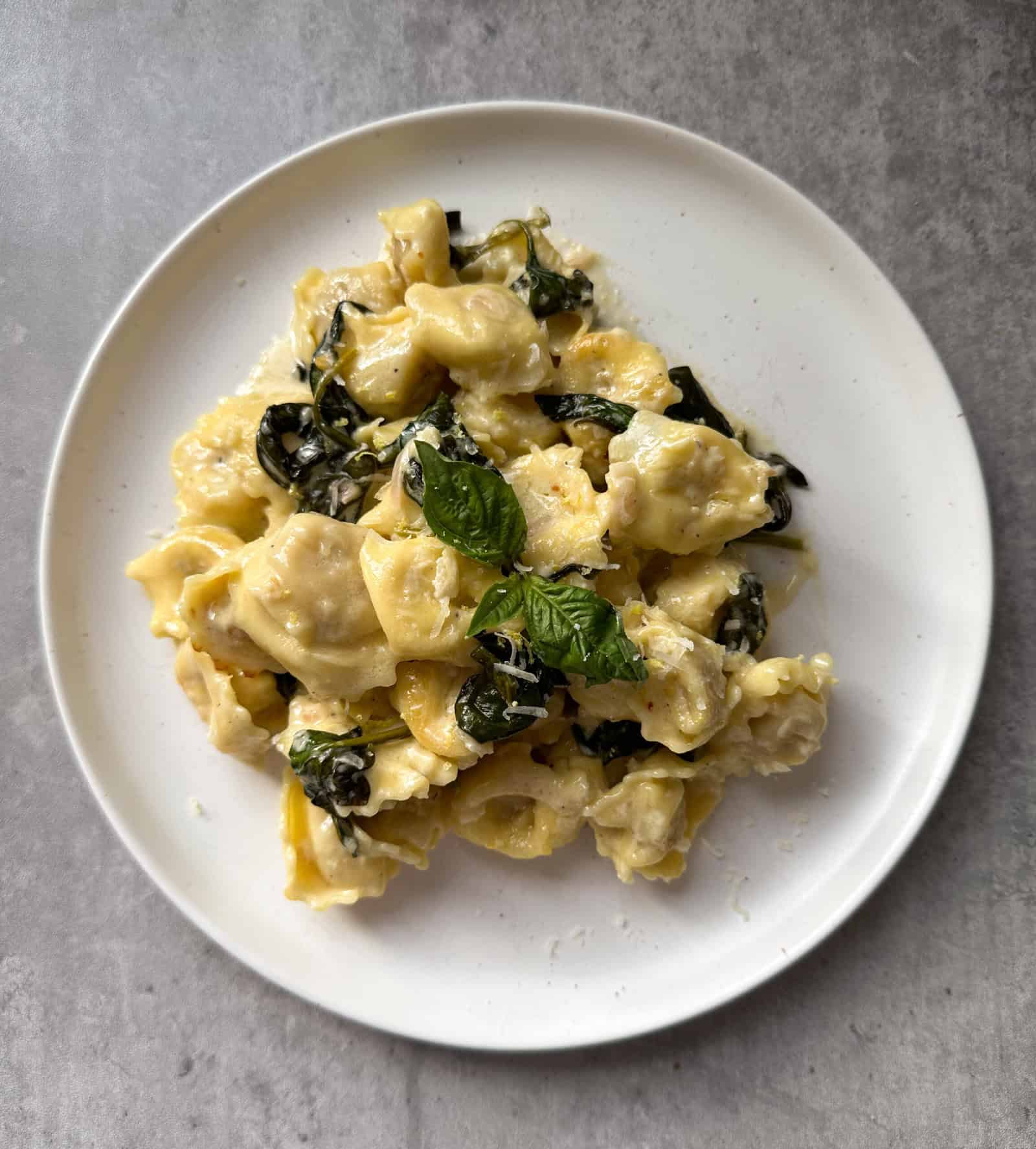 Creamy Lemon &amp; Spinach Tortellini-image