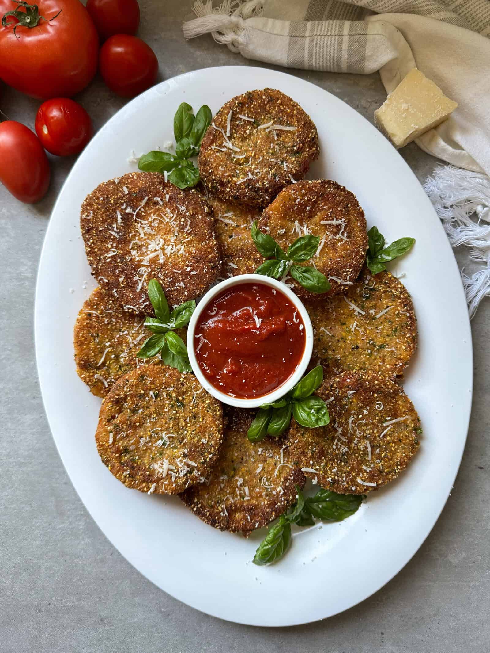 Fried Red Tomatoes - Sammy Montgoms