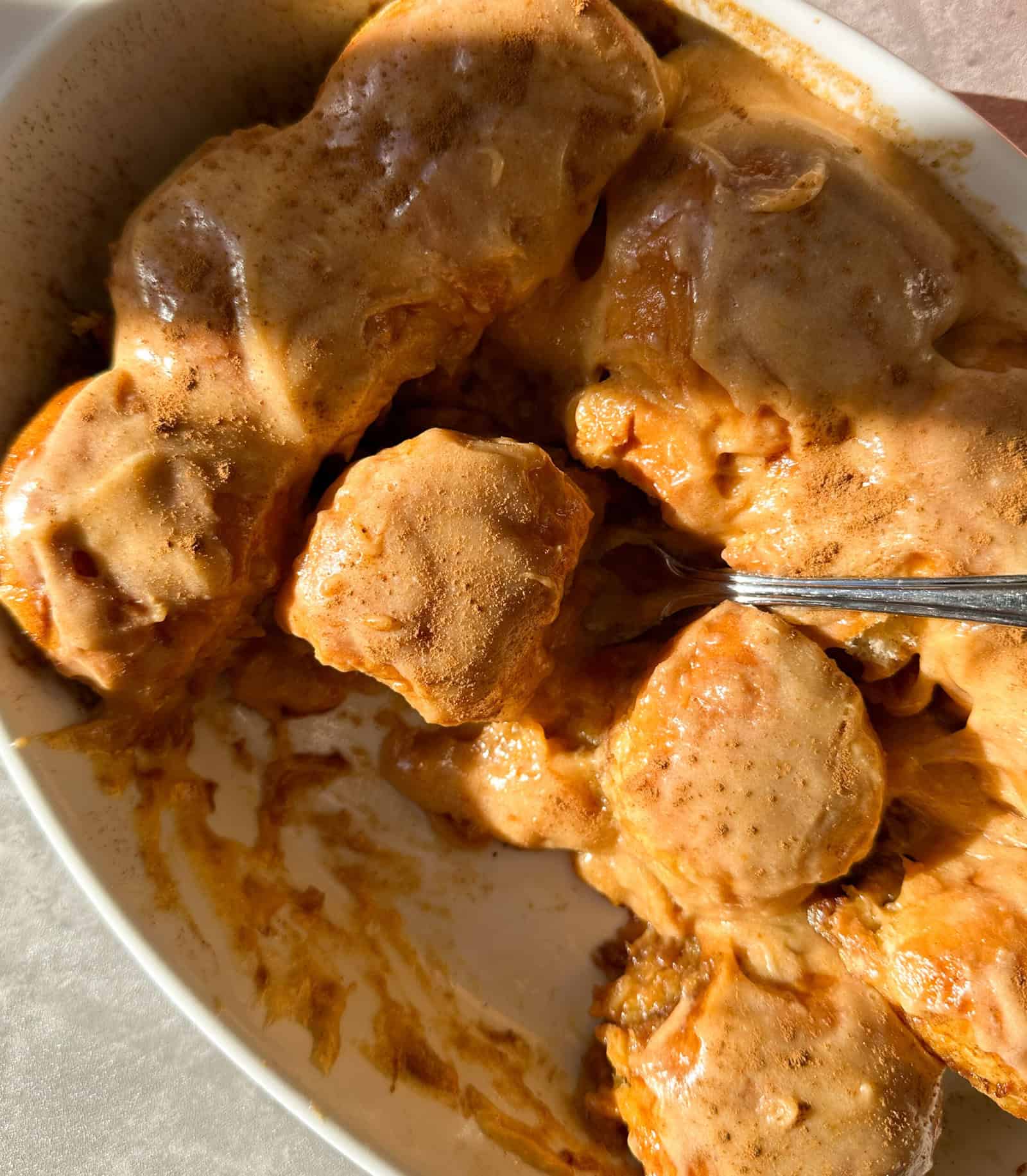 Cinnamon Hawaiian Rolls with Pumpkin Cream Cheese Frosting Sammy Montgoms